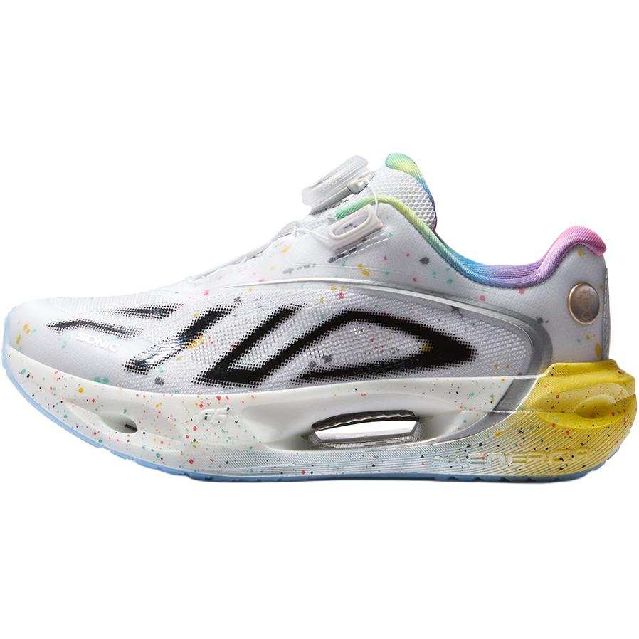 FILA KIDS x SONIC SPEED 6 Fabric Abrasion Resistant Support Low top Running Shoes FILA White/Space Silver Kids'