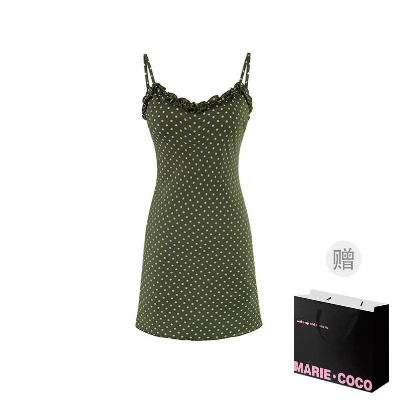 MARIE·COCO Slip Dresses Women's Slip Dress V Neck Moderate Short
