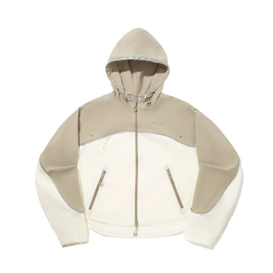 Li-Ning Li Ning Trench Coats Women's Chinchilla Brown/Ecru Hooded Moderate Other
