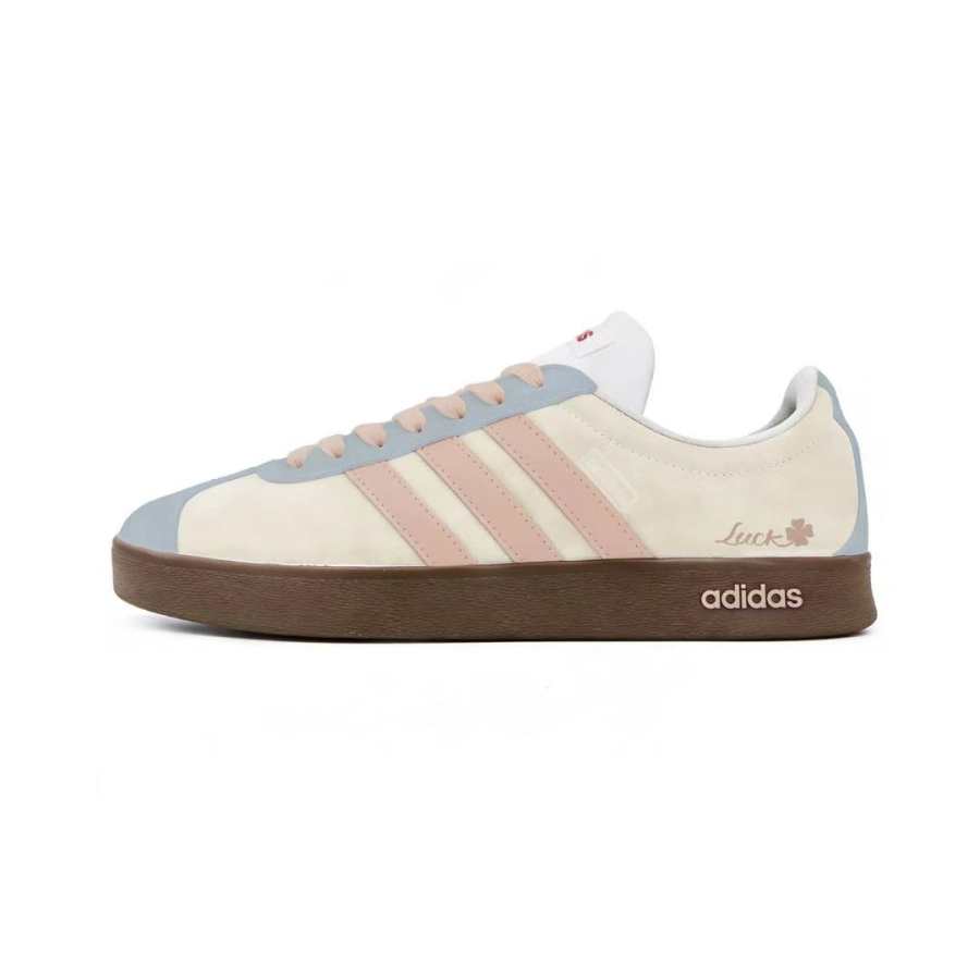 Adidas Adidas Vl Court Classic Maris Sal Milk Puff Lightweight Breathable Low top Skateboard Shoes Unisex Beige