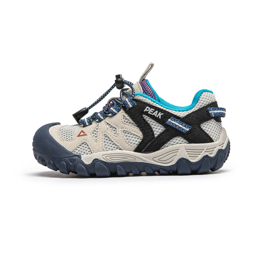 PEAK Abrasion Resistant, Lightweight, Cushioned, Breathable, Waterproof Low top Sandal Light Khaki/Black Kids'