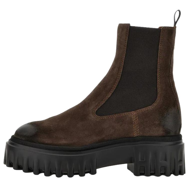HOGAN H700 Short Chelsea Boots 7.6cm Women's Brown