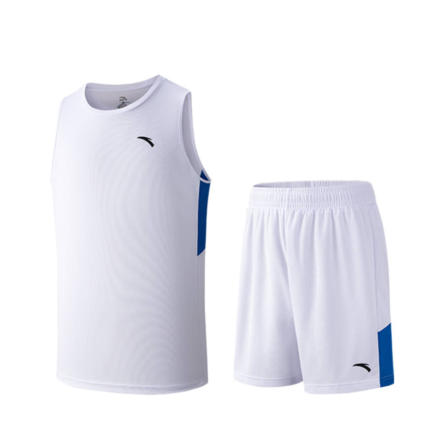 Anta Basketball Suit Men's White Blue