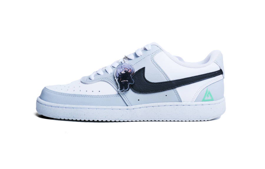 Nike Nike Court Vision 1 Low top Skateboard Shoes Men's Gray White