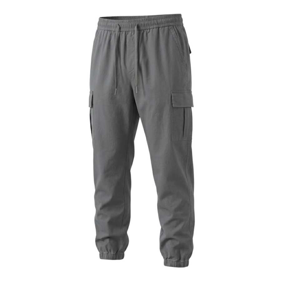 Hodo Casual Pants Unisex Moderate Straight Fit Pants