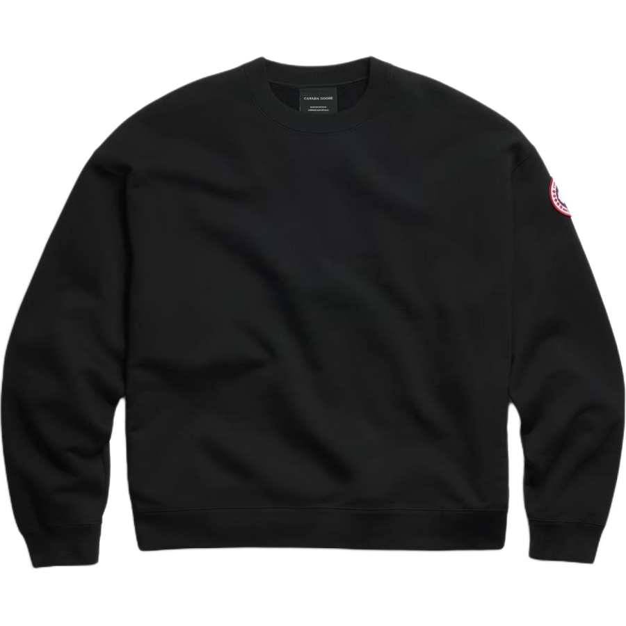 Canada Goose Sweatshirts Men's Black Crew Neck Moderate