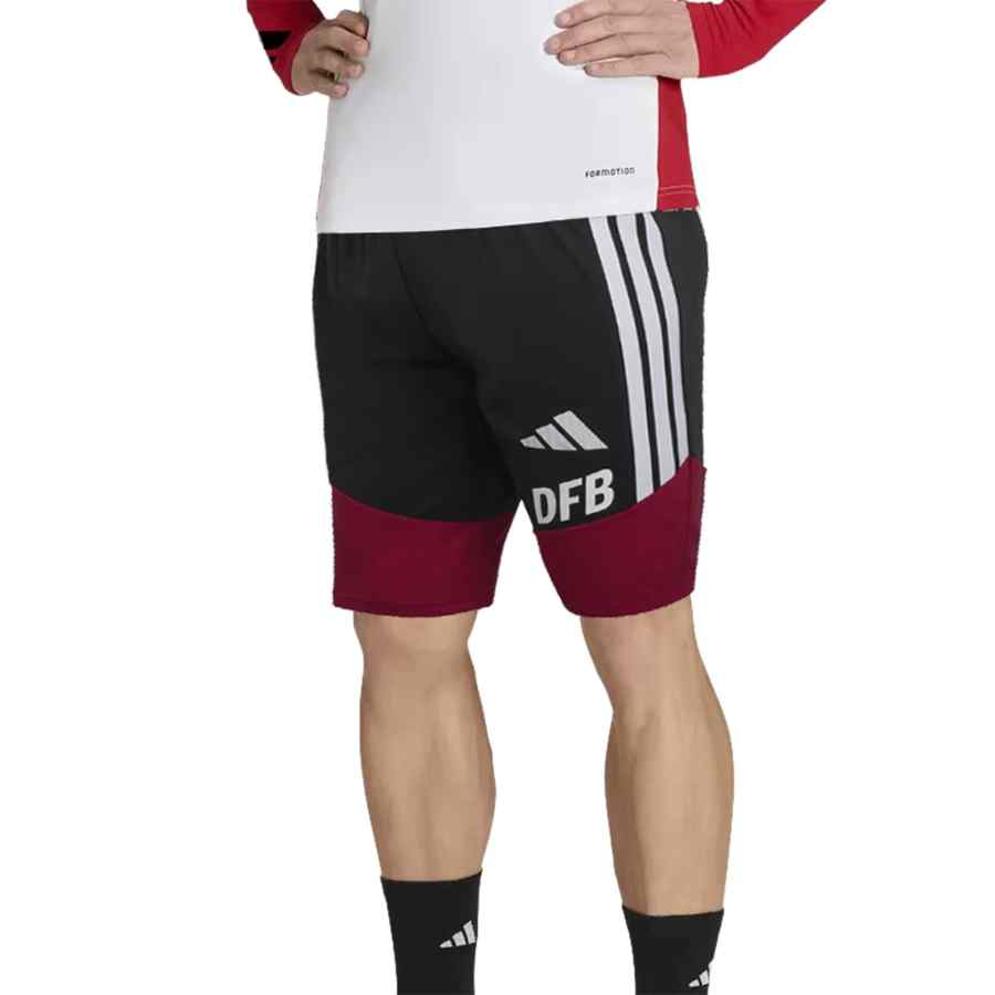 Adidas Adidas Soccer Bottoms Men's Black/Red Moderate Straight Fit Pants