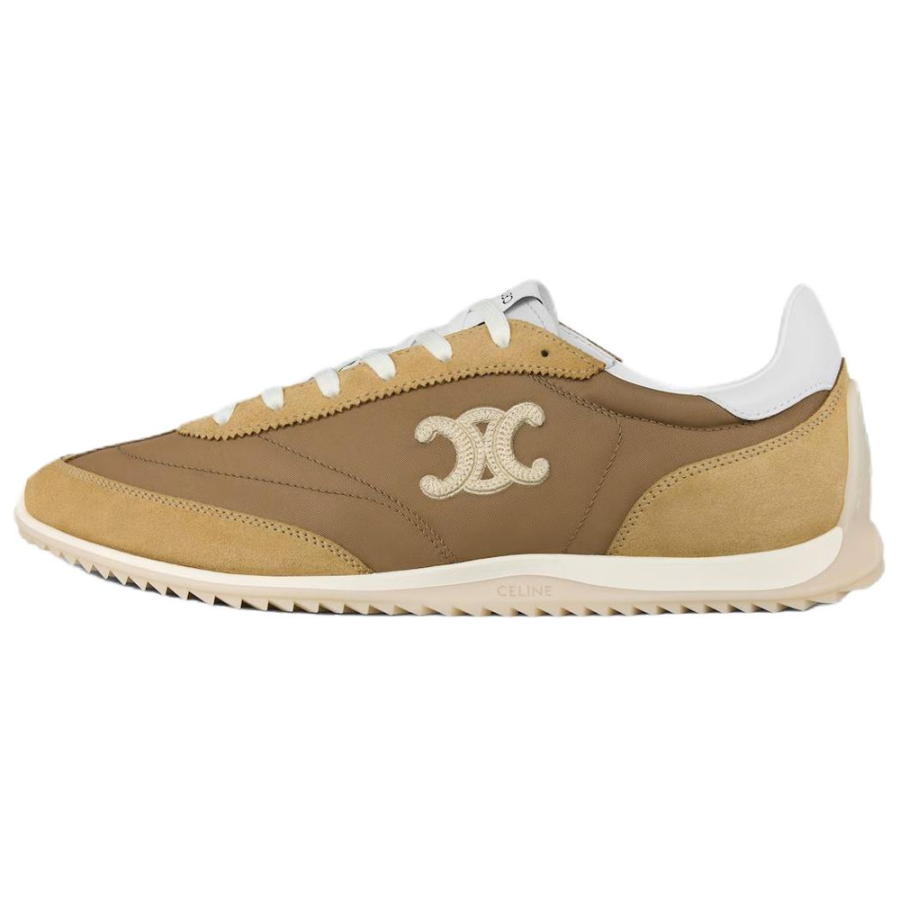 CELINE Racer Low top Casual Shoes Women's Dark Beige