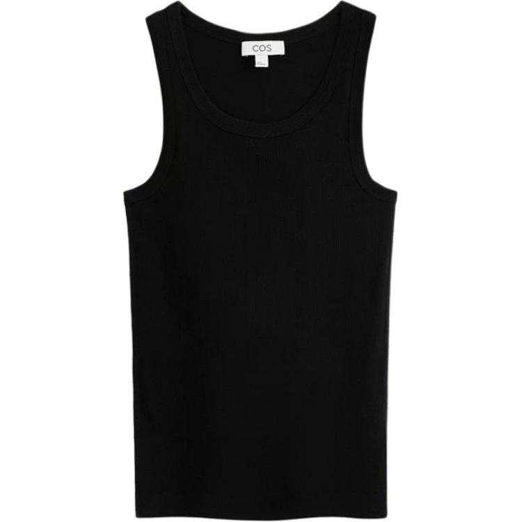 COS Tank Tops Women's Black Crew Neck Moderate Other
