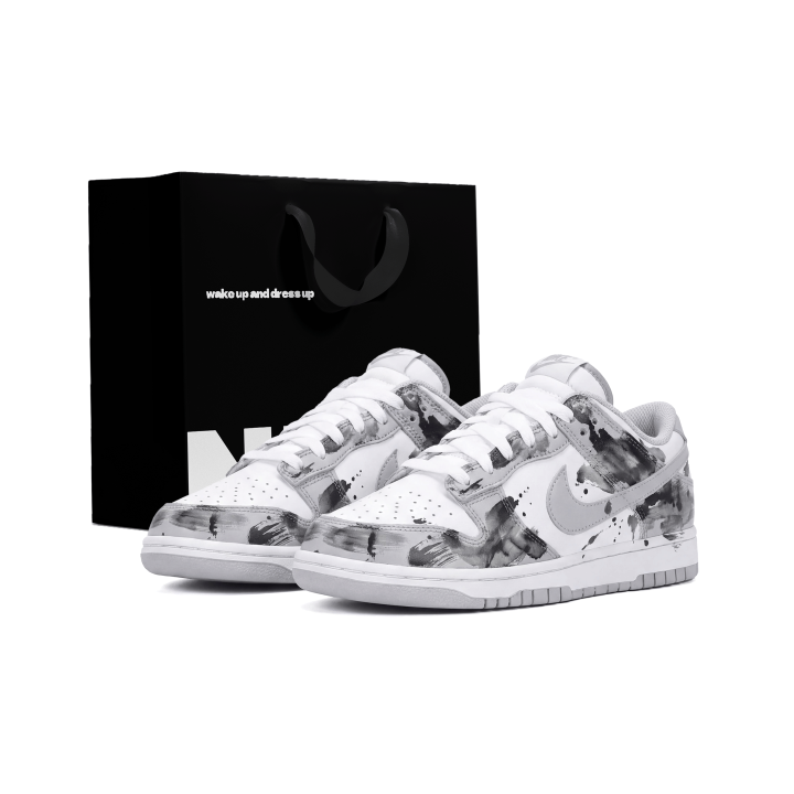 Nike Nike Dunk Cushioning Slip Resistant Low top Skateboard Shoes Unisex White