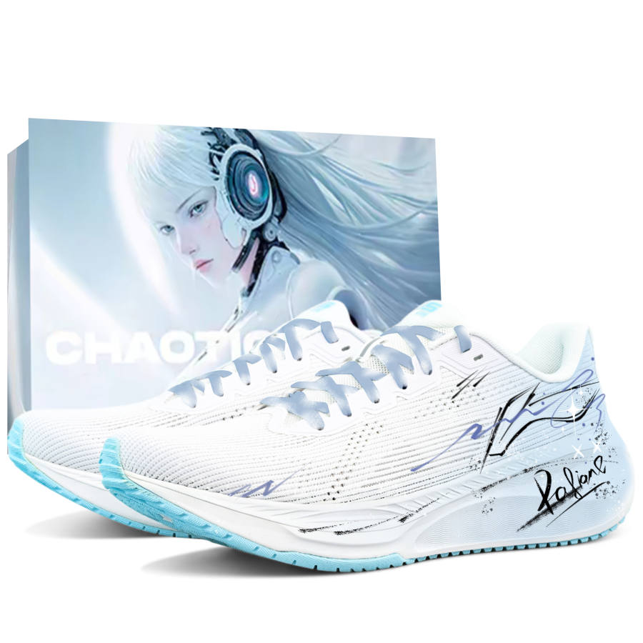 Li-Ning Li Ning Version 2.0 Abrasion Resistant Cushioning Low top Casual Running Shoes Men's White Blue