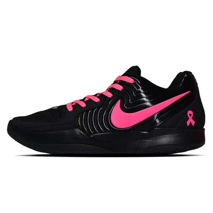 Nike Nike Ja Morant 2 Slip Resistant Abrasion Resistant Low top Basketball Shoes Men's Black Pink
