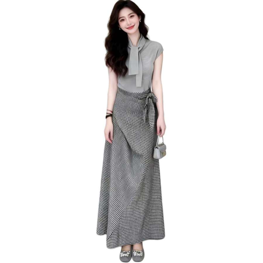 JBBCN Two Piece Skirt Sets Women's Crew Neck Moderate Long