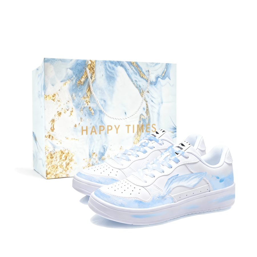 Li-Ning Li Ning Floating Boat Skateboard Shoes Unisex Low Top White