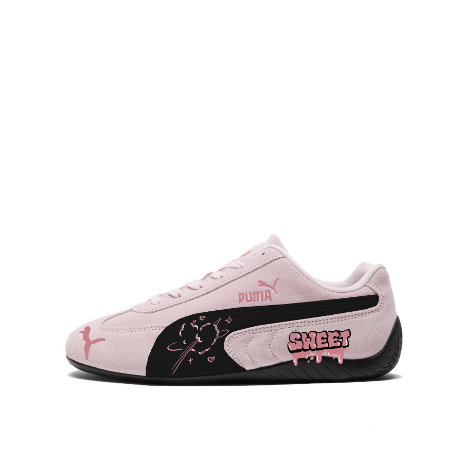 PUMA Speedcat Abrasion Resistant Slip Resistant Low top Casual Shoes Unisex Pink