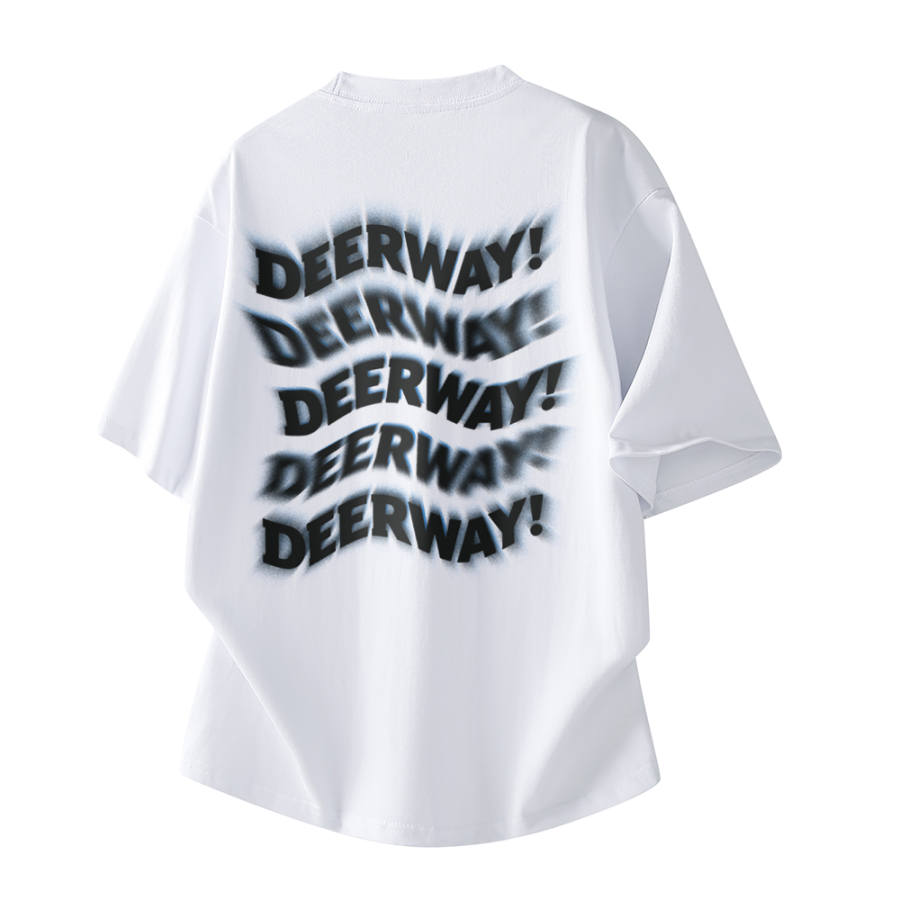 DEERWAY T Shirts Unisex Crew Neck Moderate Straight Fit
