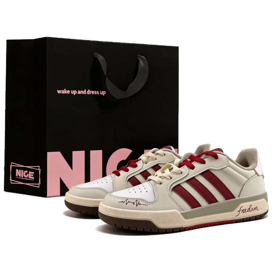 Adidas Neo Entrap Slip Resistant, Abrasion Resistant, Breathable Low top Skateboard Shoes Unisex Beige