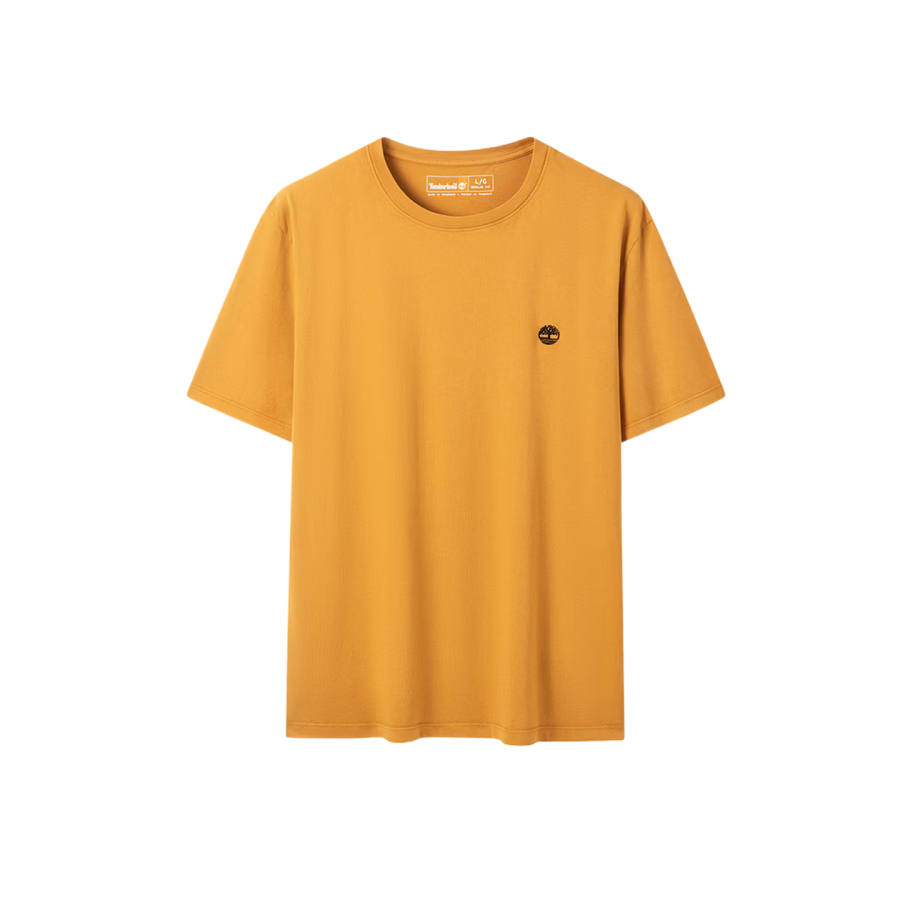 Timberland T Shirts Men's Wheat Crew Neck Moderate Straight Fit