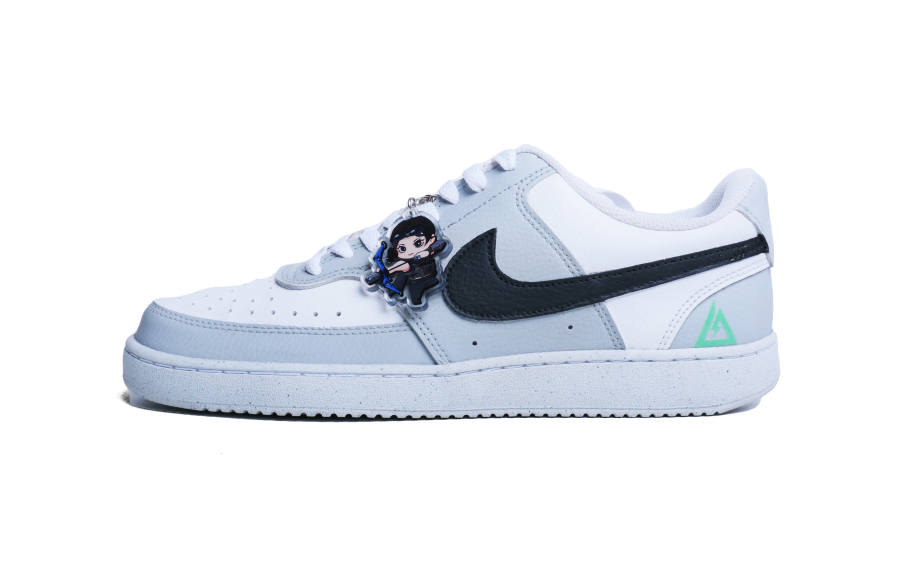 Nike Nike Court Vision 1 Low top Skateboard Shoes Men's Gray White