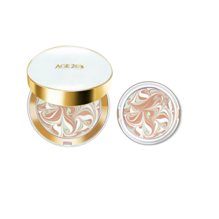 Aekyung Age20's AEKYUNG KERASYS Three Color Brushed Air Cushion, White Box Liquid Foundation, 1 Box With Two Refills