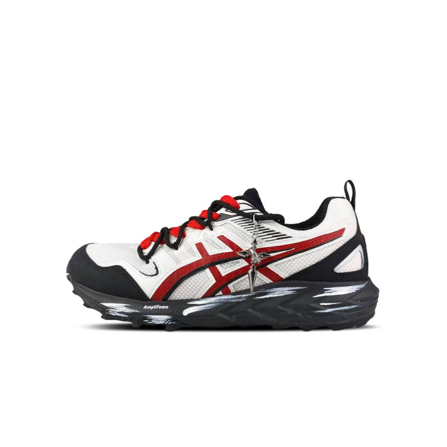 ASICS Gel Sonoma CN Cushioning Abrasion Resistant Breathable Low top Running Shoes Unisex Black Red
