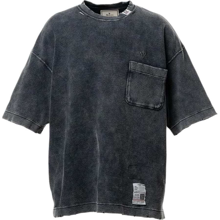 Maison Mihara Yasuhiro SS26 Bleached Thermal T Shirt T Shirt Men's