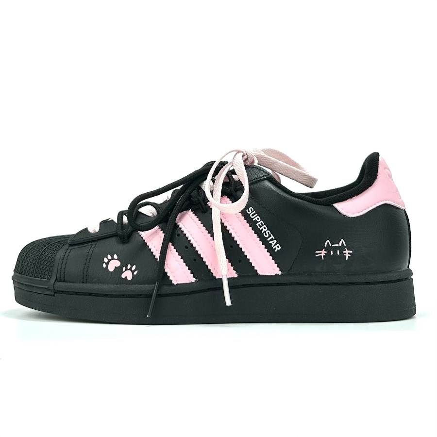 Adidas Originals Superstar 2 Comfortable Versatile Thin Sole Shell Head Fan Kitten Leather Classic