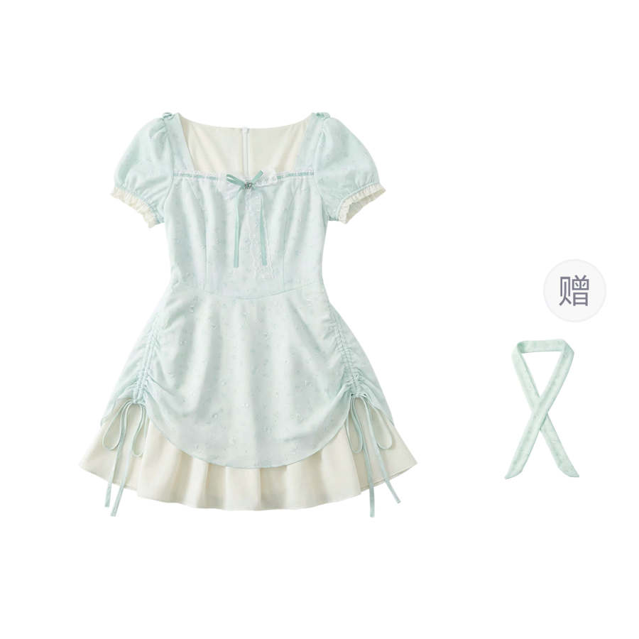 Fabric Pig Short Sleeved Dress Women's