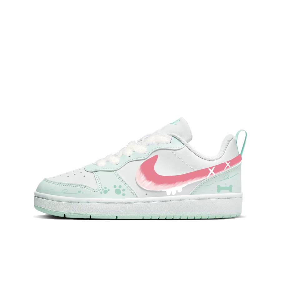 Nike Nike Court Borough Low top Kids' Skateboarding Shoes Green Teenagers