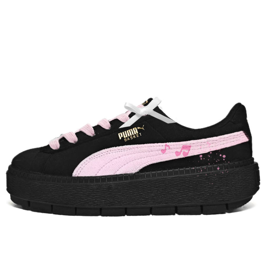 PUMA Platform Trace Cushioning Abrasion Resistant Low top Skateboard Shoes Women's