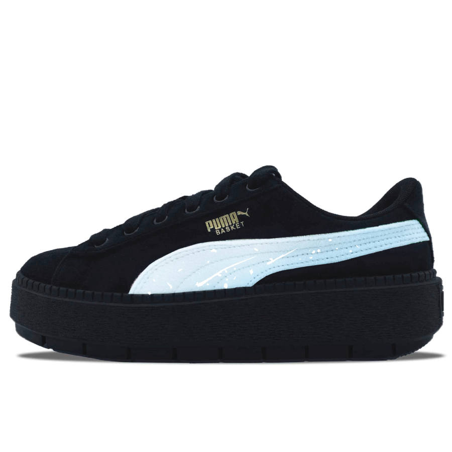PUMA Platform Trace Cushioning Abrasion Resistant Low top Skateboard Shoes Women's