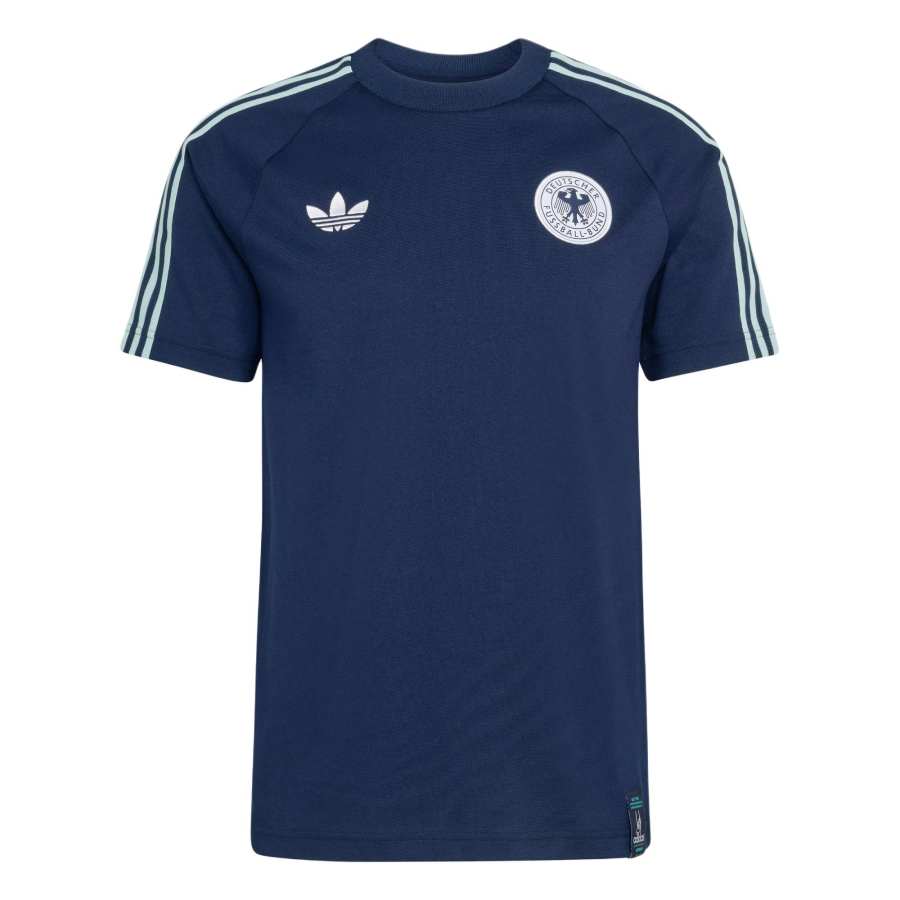 Adidas Originals T Shirts Men's College Navy Crew Neck Moderate