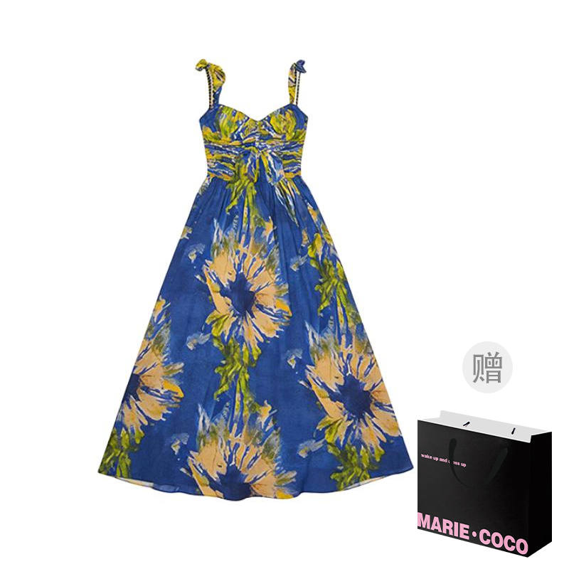 MARIE·COCO Slip Dresses Women's Dress V Neck Moderate Long