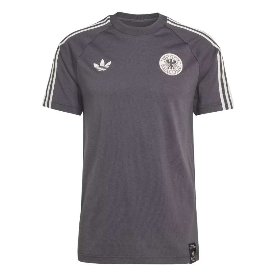 Adidas Originals T Shirts Men's Graphite Black Crew Neck Moderate
