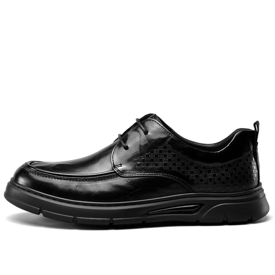 YEARCON Top Grain Cow Leather Men's Casual Shoes Men's