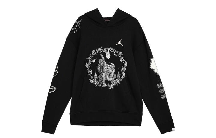 Jordan Jordan Air Sweatshirts Unisex Black White Hooded Moderate