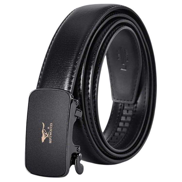 SEPTWOLVES SEPTWOLVES Split Cow Leather Belts Men's 3.5cm