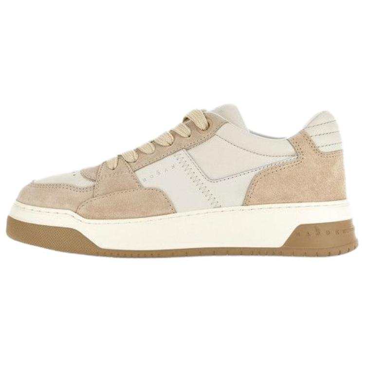 HOGAN Chamallow Suede Low top Skateboard Shoes 5cm Men's White Pink