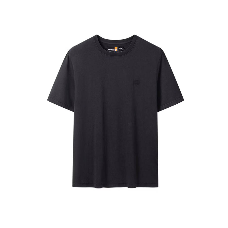 Timberland T Shirts Men's Black Crew Neck Moderate