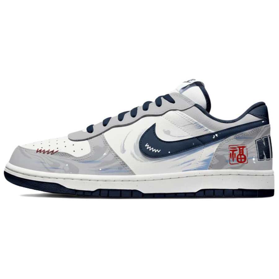 Nike Nike Big Blessing Light Synthetic Leather Lightweight Breathable Low top Skateboard Shoes Unisex