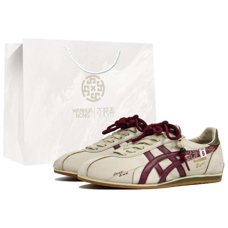Onitsuka Tiger Runspark Abrasion Resistant Low top Running Shoes Unisex Red