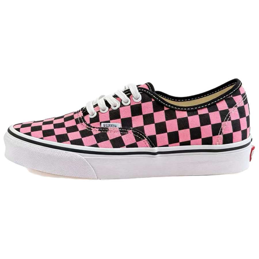 Vans Authentic Vintage Preppy Style Low top Skateboard Shoes Unisex Black Pink BLINK