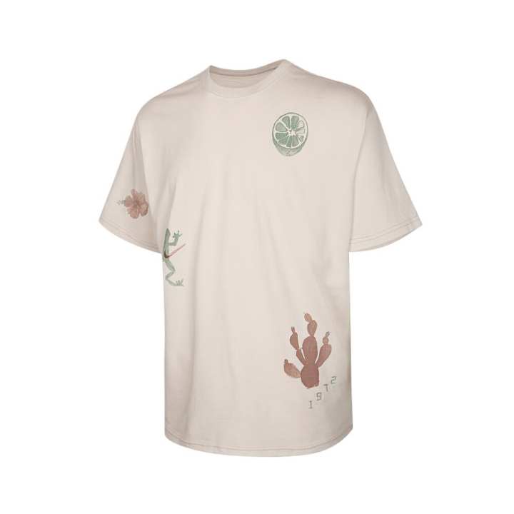 Nike Nike T Shirts Men's Beige Crew Neck Moderate