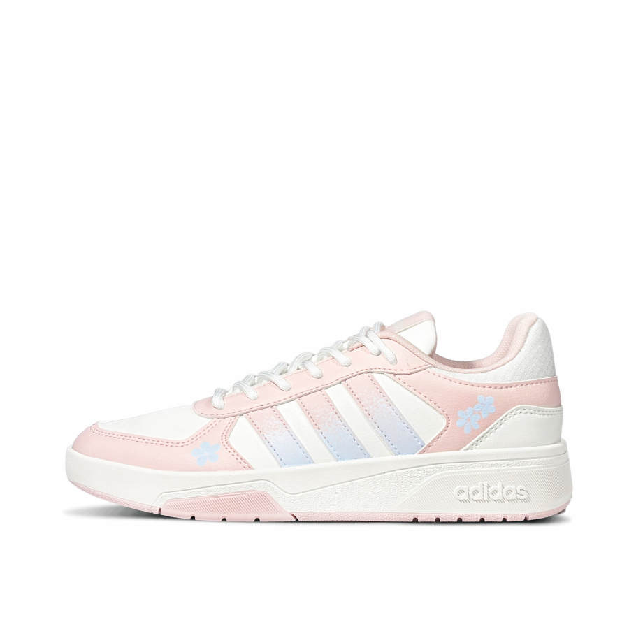 Adidas Adidas COURTBEAT Blue Floral Reflecting Tide Low top Skateboard Shoes Unisex Blue Pink