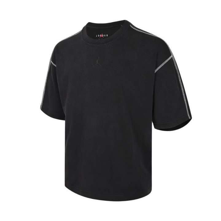 Jordan Jordan T Shirts Men's Black Crew Neck Moderate