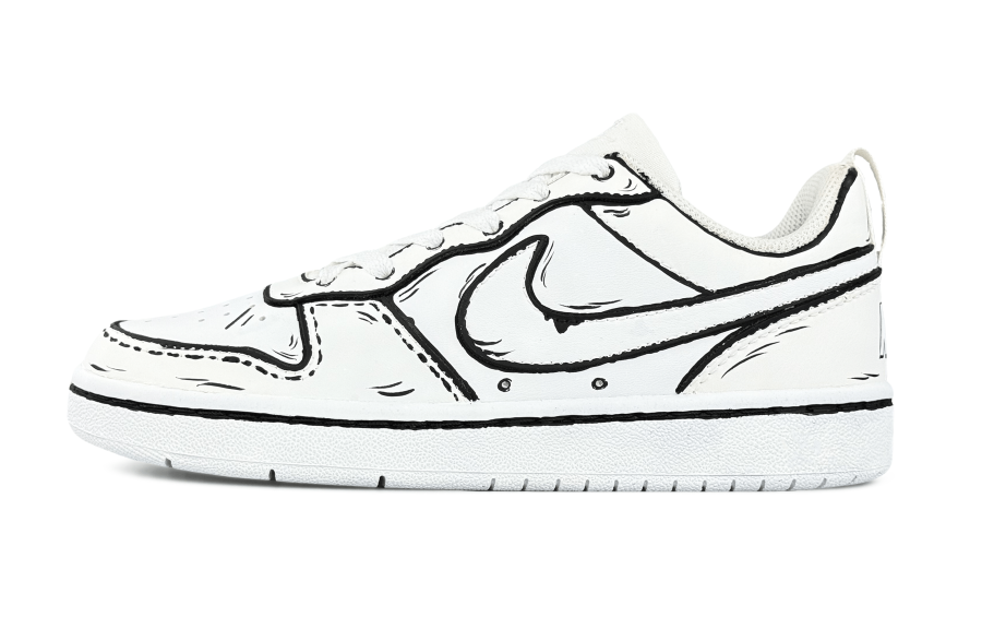 Nike Nike Court Borough Anime Lightweight Breathable Low top Skateboard Shoes Women's