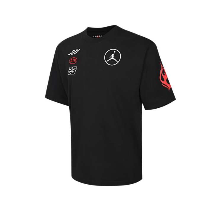 Jordan Jordan Air T Shirts Men's Black Crew Neck Moderate