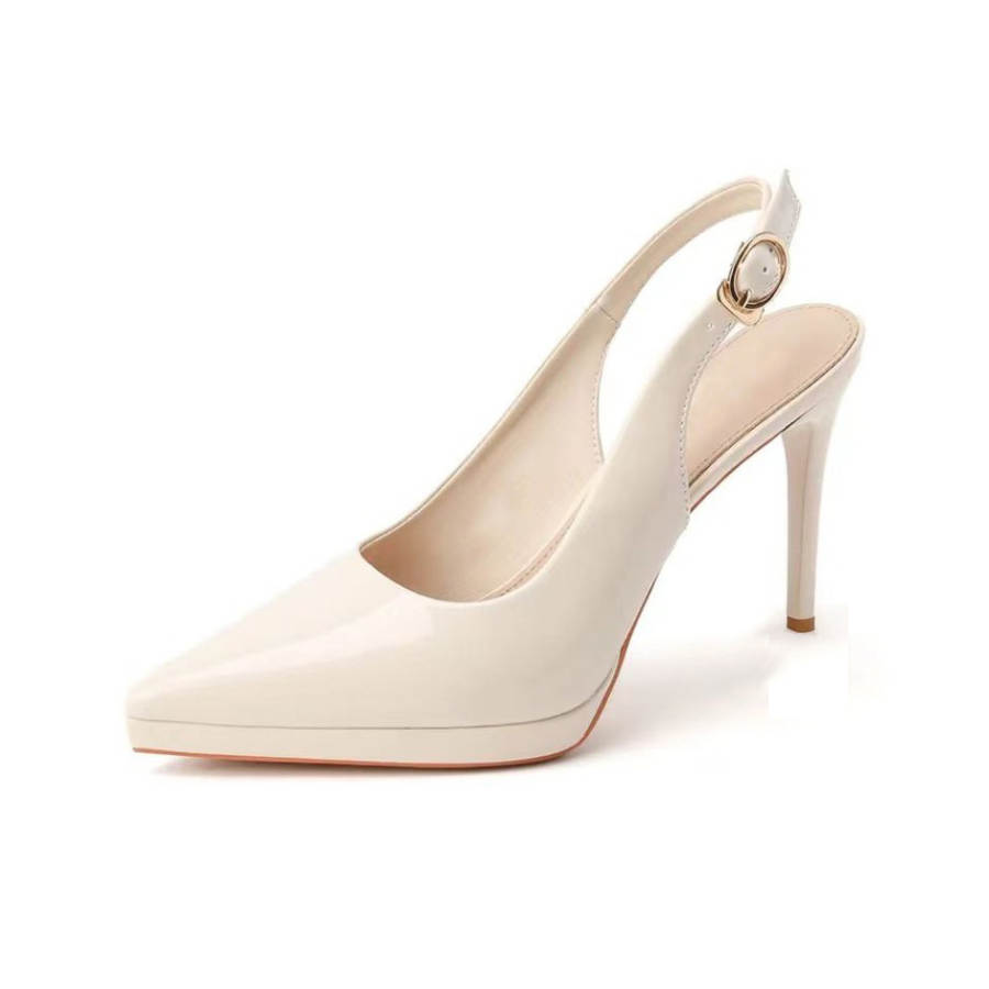 Feo Dvke Microfiber Leather Slim Heel High Heels Women's