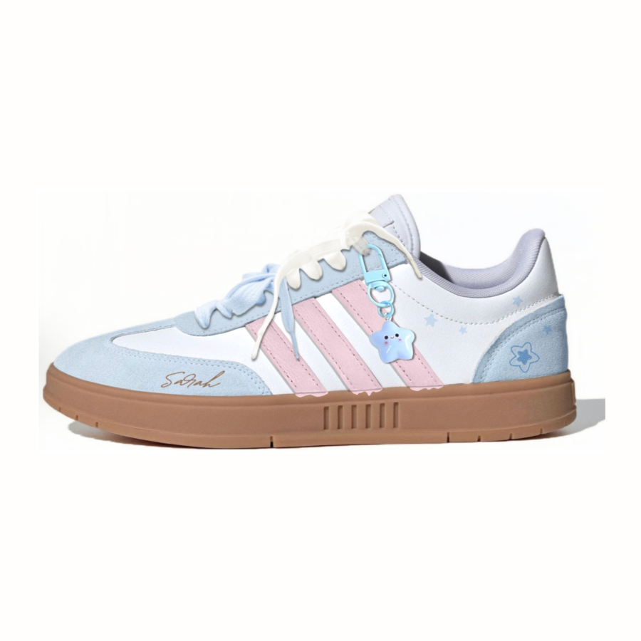 Adidas Adidas Gradas Seiko Milk Puff Leather Height Increasing Abrasion Resistant Breathable Low top Skateboard Shoes Unisex
