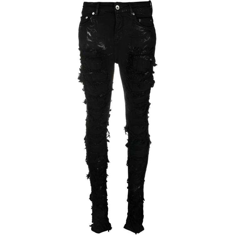 Rick Owens DRKSHDW Detroit Cut Out Jeans